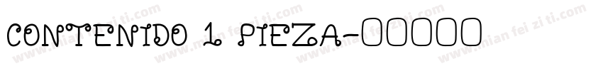 CONTENIDO 1 PIEZA字体转换